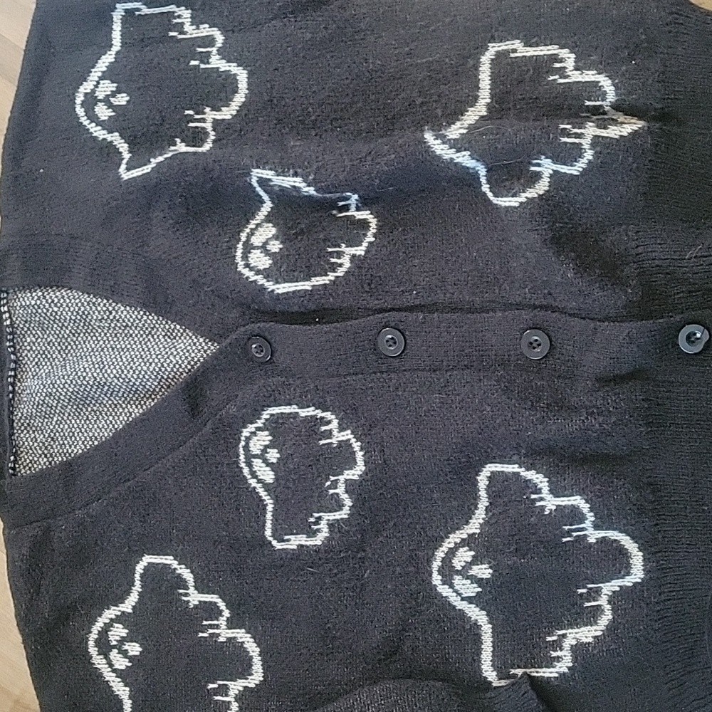 SHEIN Curve balloon sleeve ghost cardigan